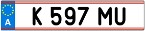 Trailer License Plate